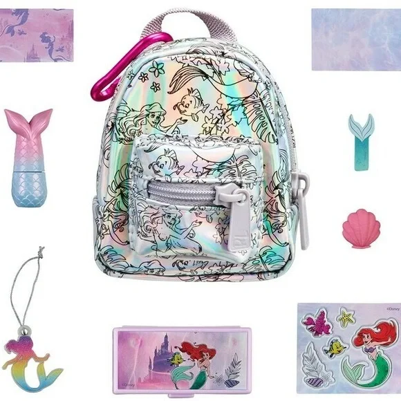⌛️SOLD OUT⌛️ Real Littles Mini Disney Backpack Little Mermaid Silver Iridescent - Picture 3 of 7